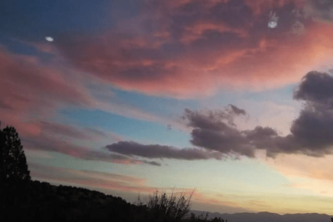 clouds in the sky at sunset